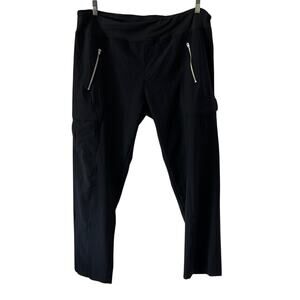 Willit  Black Lightweight Athletic Sport Cargo Pants Woman Size 16 UPF 50+